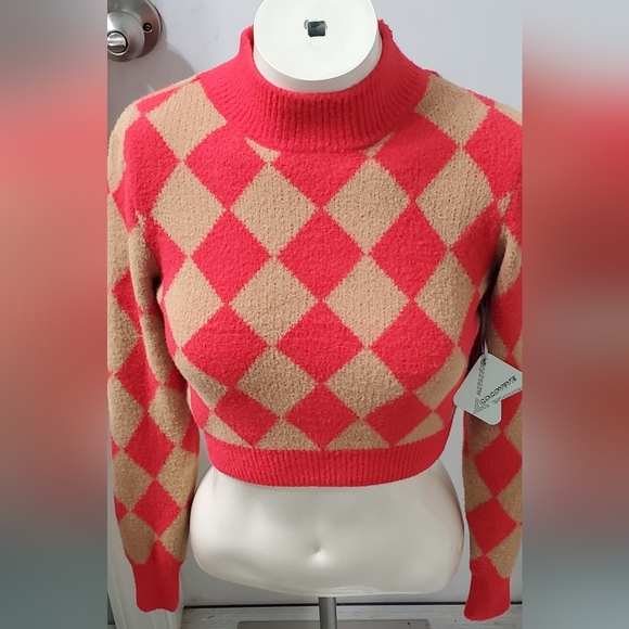 NWT Retro Nylon half top sweater - Picture 1 of 8